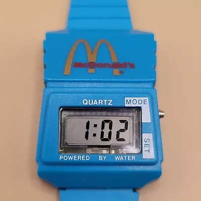 $149.95 • Buy Vintage Mcdonalds Water Powered Watch Hydro H2O LCD Very Rare Works Great