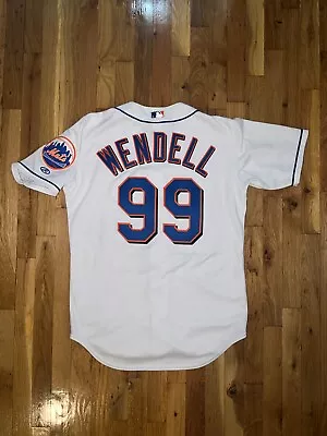 TURK WENDELL Rawlings AUTHENTIC NEW YORK METS Home White Jersey 40 Piazza Leiter • $299.99