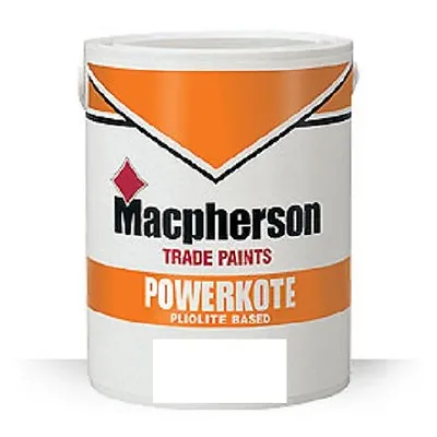 Macpherson  Powerkote Pliolite Masonry Paint 5 LT In Any Available Colour • £39.99