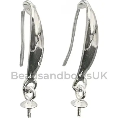 Genuine 925 Sterling Silver Earring Wires Hooks Jewellery Findings S12 • £12.99