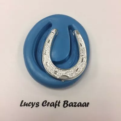 Silicone Mould Horse Shoe Good Luck Marriage Wedding Cupcake Topper  Icing Choc • £3