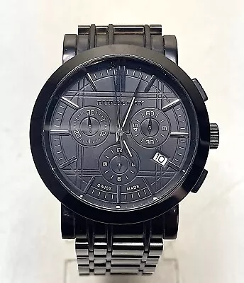 Burberry Heritage BU1373 Chronograph Watch W/ Spare Link • $100