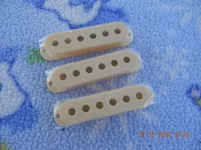 $4.99 • Buy Set Of Three Cream Pickup Covers, All 52mm Pole Spacing, Ex. Cond.