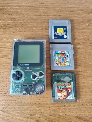 Nintendo Gameboy Pocket Clear Super Mario Donkey KongGame And Watch Gallery • £50