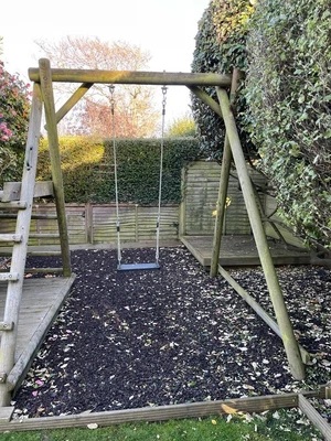 £0.99 • Buy Garden Swing And Climbing Frame. Solid Wood. Winning Bidder To Disassemble.