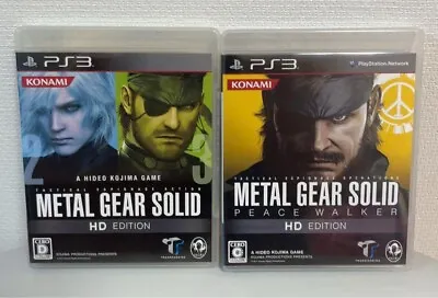 Metal Gear Solid HD Edition & Peace Walker Set Sony PS3 Japanese Ver Tested • $101.60