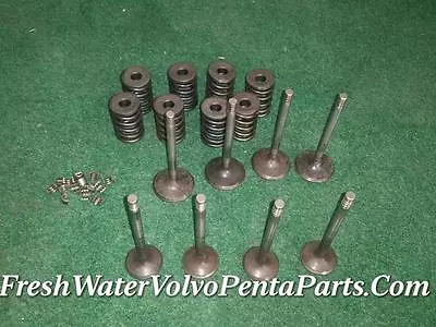 Volvo Penta Intake & Exhaust Valves 1000531 Aq131 Aq151 Pn 463395 463526 • $315