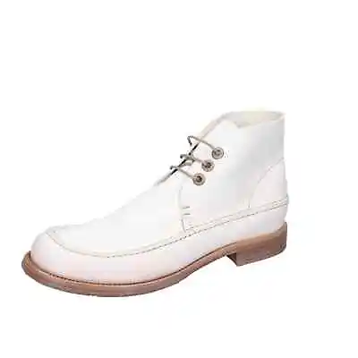 Women's Shoes MOMA 7 (EU 37) Ankle Boots White Leather EZ868-37 • $189.90