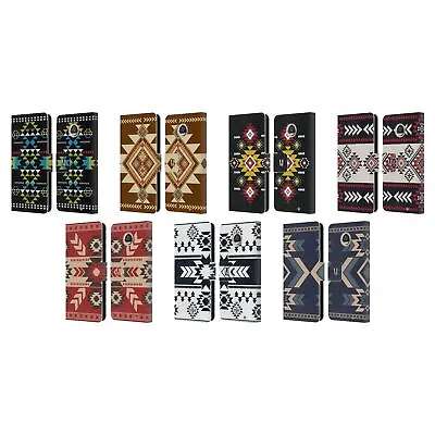 Head Case Designs Neo Navajo Leather Book Wallet Case Cover For Motorola Phones • $18.95