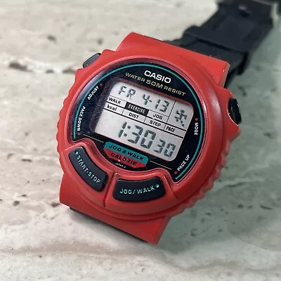 Casio 880 JC-11 Jog And Walk Calorie Watch Red Mint Condition  • $20.50