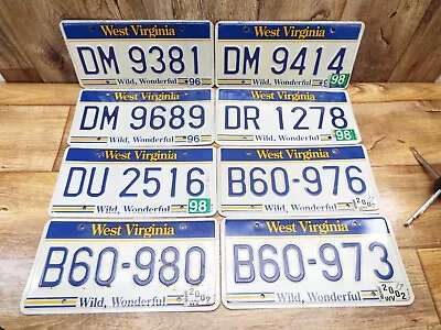 8 VTG Lot WEST VIRGINIA License Plates -MAN CAVE- Crafts • $32.50