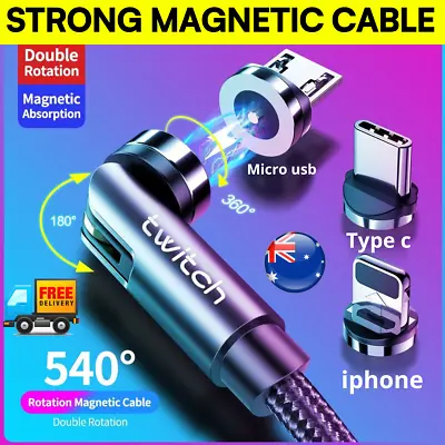 50cm 1m 2m 3m Magnetic 2A Charging Cable Cord Charger Type-C Micro USB IPhone • $6.95