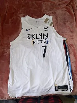 100% Authentic Kevin Durant Nike Brooklyn Nets City Jersey Size XL 52 • $110