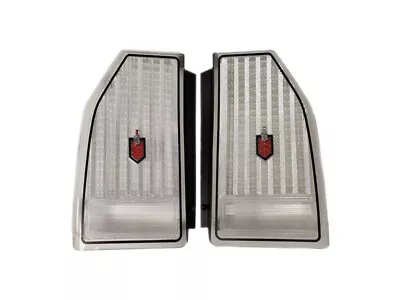 1987-1988 Monte Carlo Tail Lamp Lens Clear With Emblems Pair 16508511 16508512 • $319.95