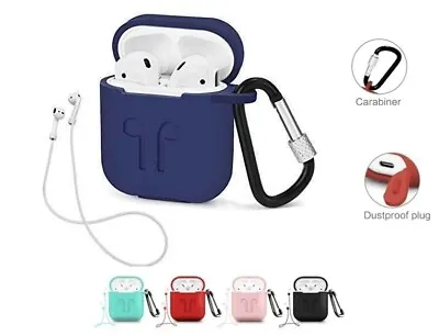 $4.49 • Buy Apple Airpod Shockproof Case Airpods Cover Skin Anti Lost Strap Holder Case