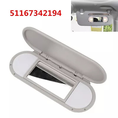 Gray Sun Visor Vanity Mirror Cover For BMW Mini Cooper F55 F56 15-22 51167342194 • $24.54