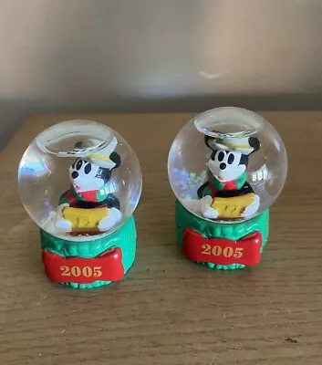 2005 Disney Mickey Mouse Snow Globes Set Of 2 • $5