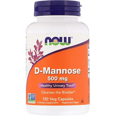 Now Foods (2 Pack) D-Mannose 500 Mg 120 Veg Capsules • $31.32