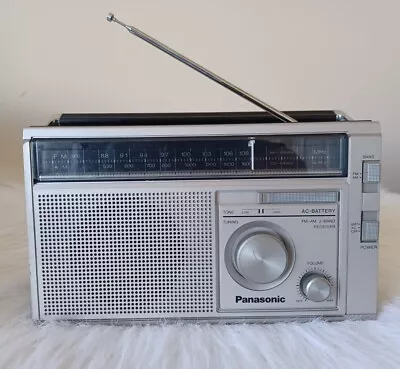 Vintage Panasonic AM/FM 2 Band Radio Model RF-568 With Earphone Works ✔️ • $59.99