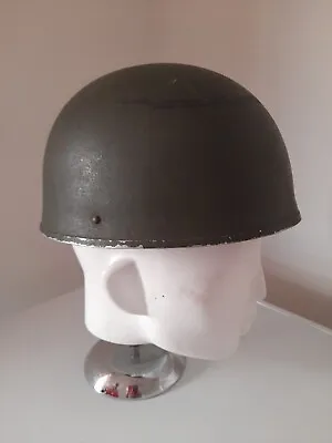 Original British RAC Steel Army Tank Crew Helmet Dated 1954 • $280