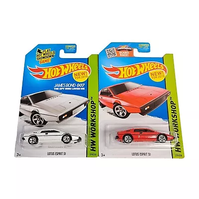 Hot Wheels White & Red Lotus Esprit S1 Lames Bond 007 #219 2015 (A8) • $4.95