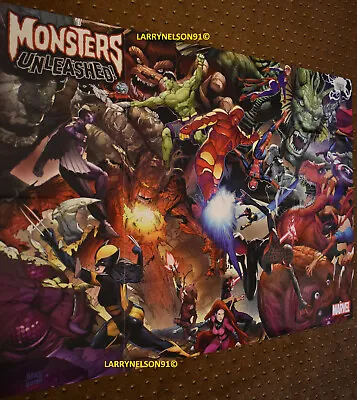 Monsters Unleashed Poster Marvel 24x36 X-23 Medusa Foom Devil Dinosaur X-men Usa • $9.99