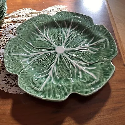 Bordallo Pinheiro Portugal Green Cabbage Leaf Service Plate Charger 12  • $41