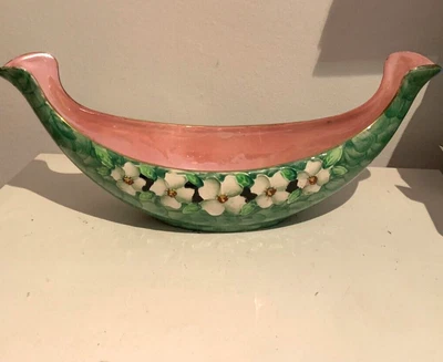 £38 • Buy Vintage Maling Ware Lustre Pink Blossom Gondalor  Vase