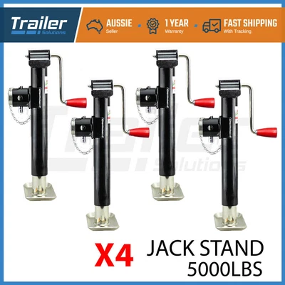 $195 • Buy 4 X Trailer Caravan Canopy Jack Leg Stand Heavy Duty 2268KG/5000lbs Side Handle