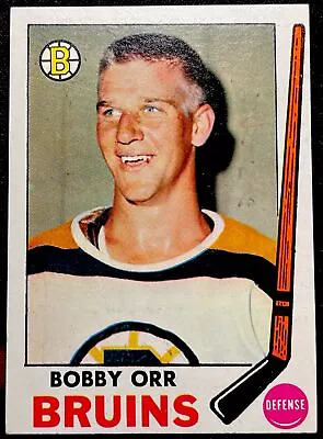 1969 Topps #24 Bobby Orr Boston Bruins Hall Of Fame. W/Sticker. Sharp Card. ENN • $149.95