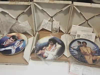 Ernst Elvis Presley 10.5  Plate  Forever Yours  Lot Of 3  In Box Authentic • $31