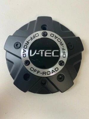 $39.99 • Buy USED V-Tec Offroad Wheels C394-CL-CAP-2 C-394-65EC Black Wheel Center Cap