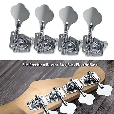 Open Gear Bass Tuning Key 4R Vintage Pegs Set For Eletric Jazz Precision P Bass • $13.99