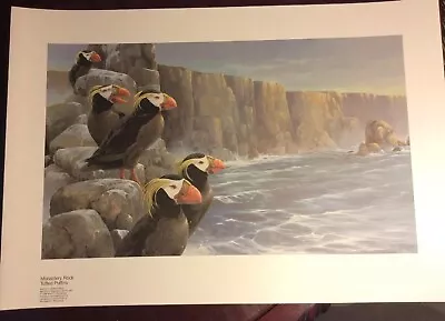 Mario Fernandez  Monastery Rock Tufted Puffins246/980 1988. • $125