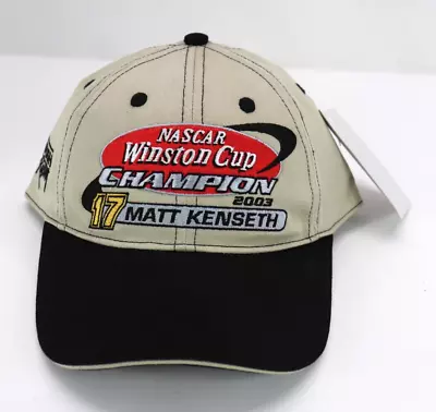 Nascar Winston Cup 2003 Champion Matt Kenseth Hat Cap Hook N Loop • $10.75