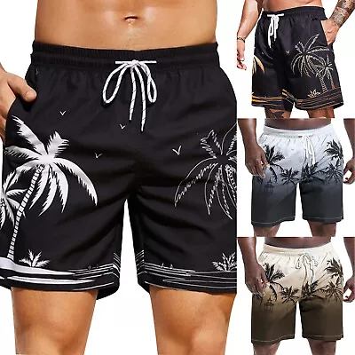 Men's Cargo Pocket Swim Trunks Swimming Shorts Suit Beach Surf Board Swimwear • $15.99