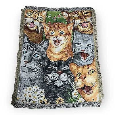 $24.99 • Buy Vintage - Cats Selfie Home Decor Wall Tapestry Rug For Kittens & Cat Lovers