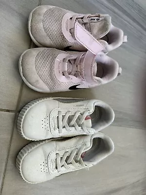 $9.20 • Buy Girls Puma & Nike Sneakers Shoes Size 10