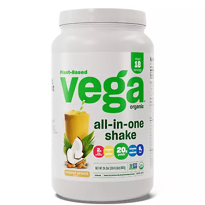 Vega One Organic All In One Shake Coconut Almond 24.3 Oz 18 Servings Supplements • $79.88