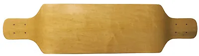 Longboard Deck - Drop Down 9.4 X 38 Natural Concave Maple - Symmetrical Shape • $37.95