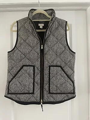 EUC J. CREW Herringbone Print Vest Size M • $28