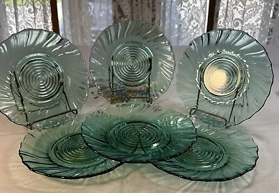 6 Jeanette Ultra Marine 6” Depression Dessert/Bread Plates Vintage • $20