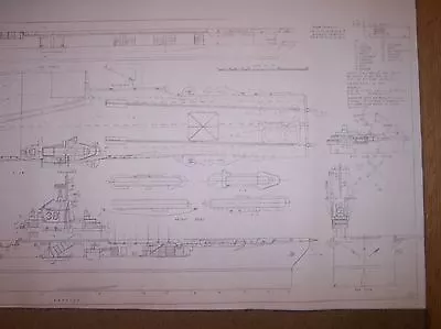 Uss Shangri La Ship Plan  Cva36 • $21.89