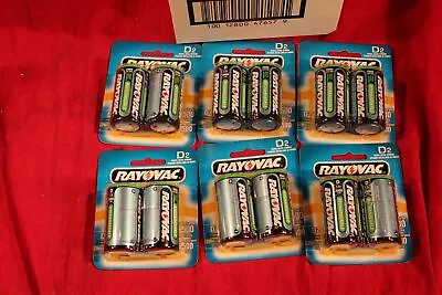 12 RAYOVAC D-CELL BATTERIES NM713-2 D 1.2V 2900 MAh NiMH Pls Read Description • $34.95