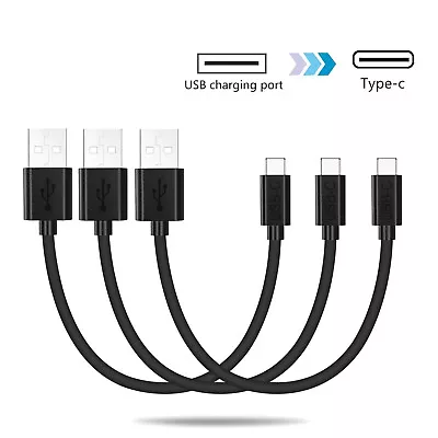 Short 15cm USB-C 3.1 Type-C USB-C FAST Quick Sync & Charger Data Cable Cord Lot • $7.59