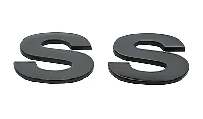 2x 96-02 Camaro SLP SS Fender Emblem Badge Stickers 12369965R Metal Shiny Black • $19.54