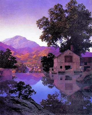 Mill Pond 22x30 Hand Numbered Ltd. Edition Maxfield Parrish Art Deco Print • $120