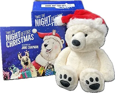 Twas The Night Before Christmas Book And Polar Bear Plush Gift Set By Dan Dee • $32.40
