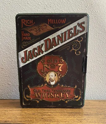 Vintage Tin Jack Daniels Old No7 Tennessee Whiskey Poker Set Misc Chips & Cards • $7