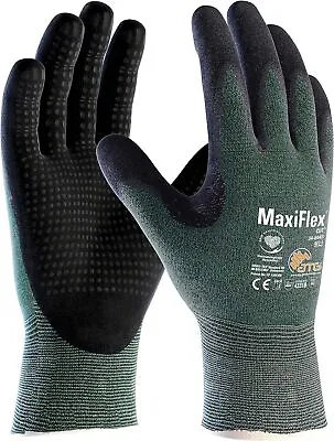 MaxiFlex 34-8443 Enhanced Dotted Palm Coated Medium Cut Protection Gloves • £19.99
